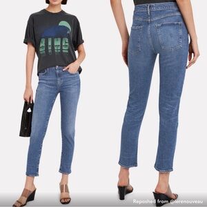 Agolde Toni Mid Rise Straight, Obscure, size 24